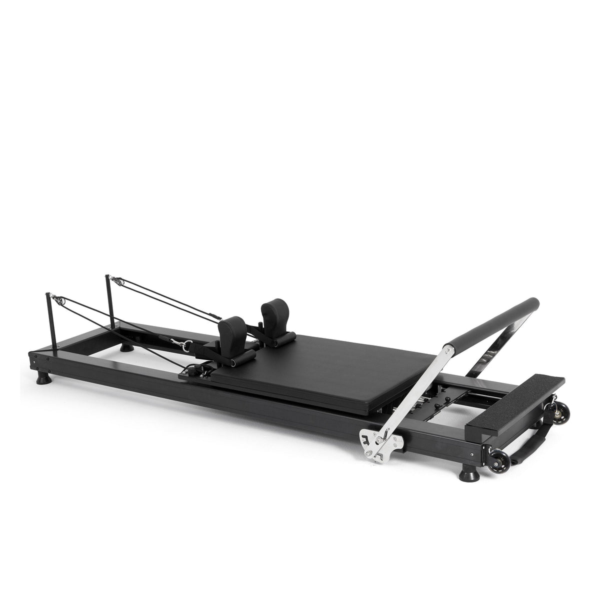 Elina Pilates HL 1 Aluminium Reformer Bundle with a low 8.66 in bed, padded box and jump board