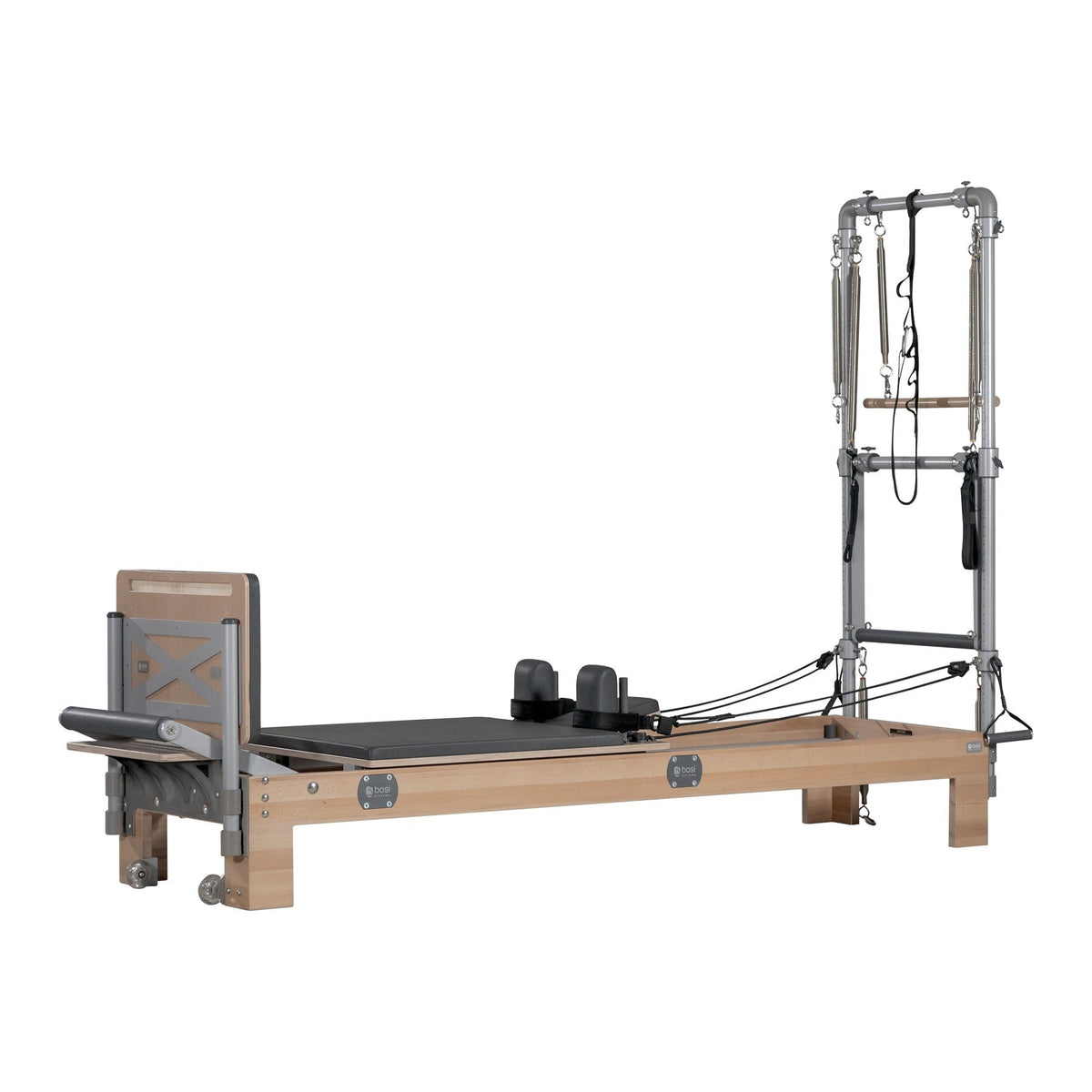 BASI Systems Reformer with Tower photographed at a three quarter angle against a plain background, second view