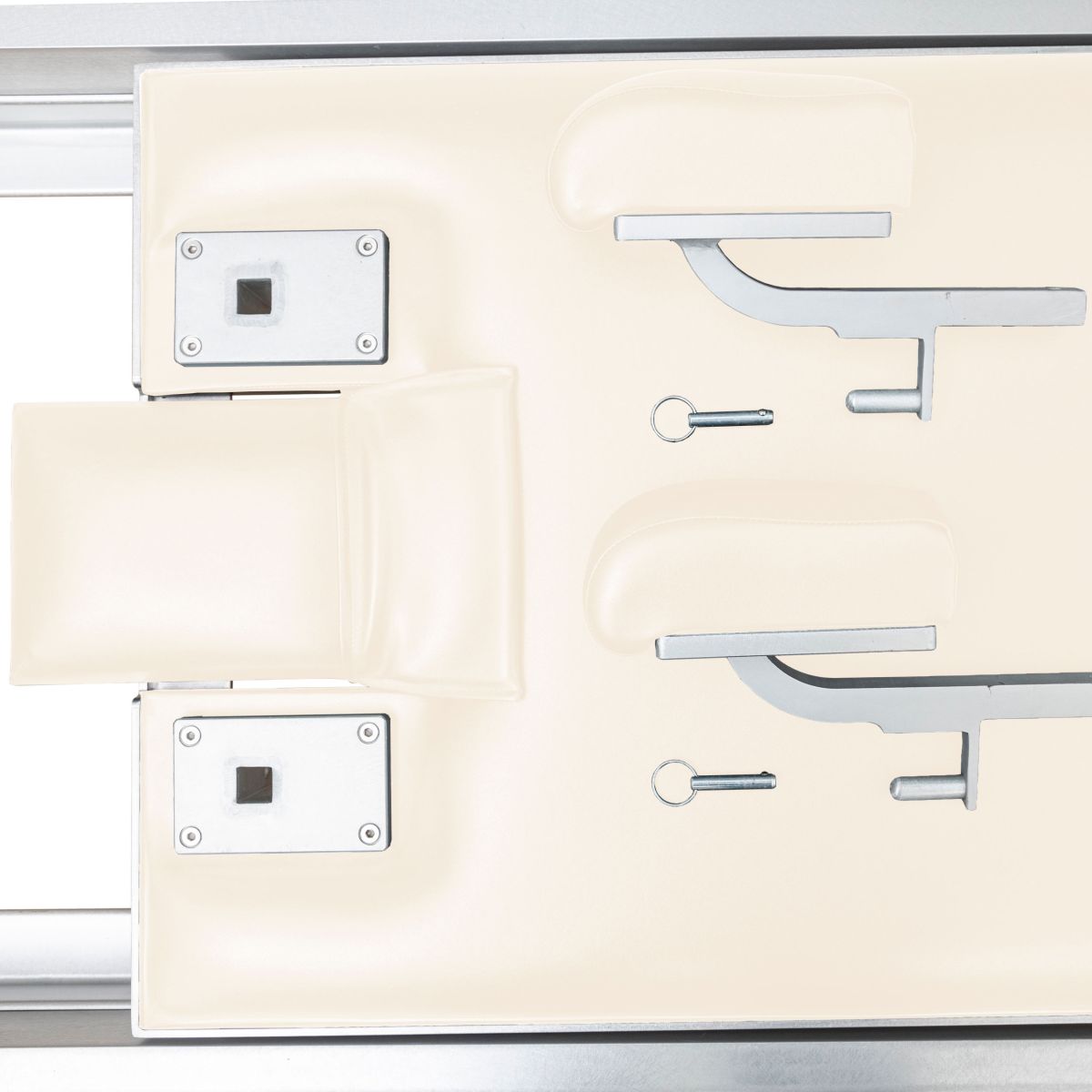 Elina Pilates Classic Aluminium Reformer 86" in ivory