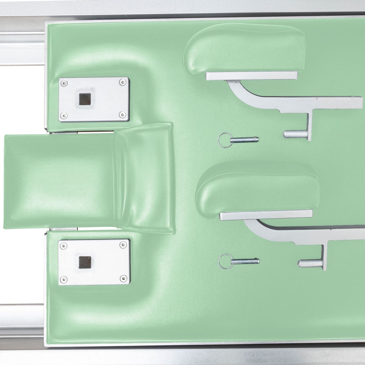 Elina Pilates Classic Aluminium Reformer 86" with Tower in green