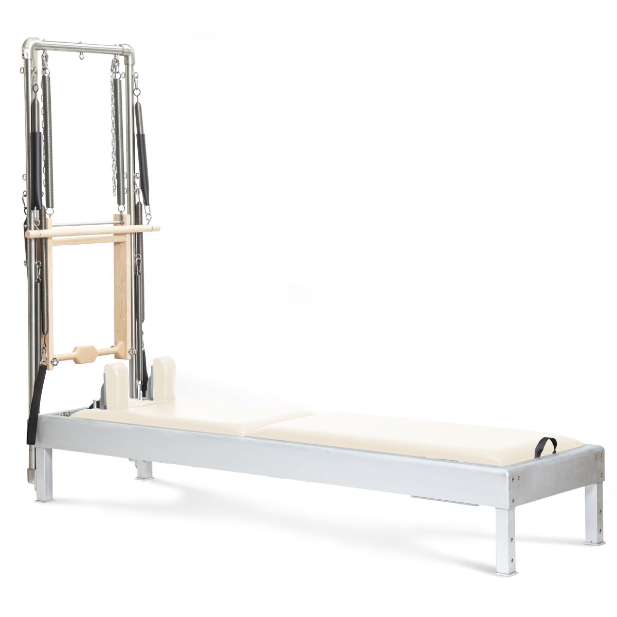 Elina Pilates Classic Aluminium Reformer 86" with Tower in ivory