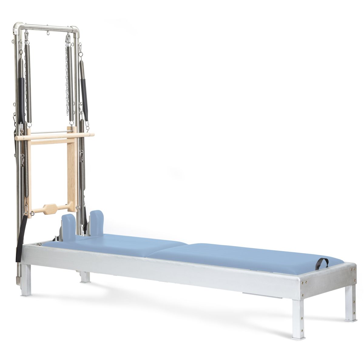 Elina Pilates Classic Aluminium Reformer 86" with Tower in ocean blue