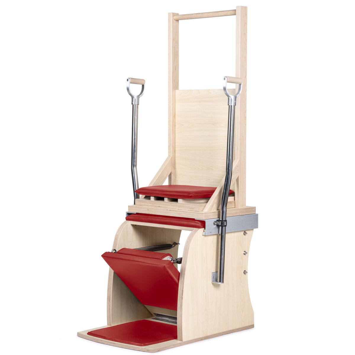 Elina Pilates Classic Combo Chair with Back in red