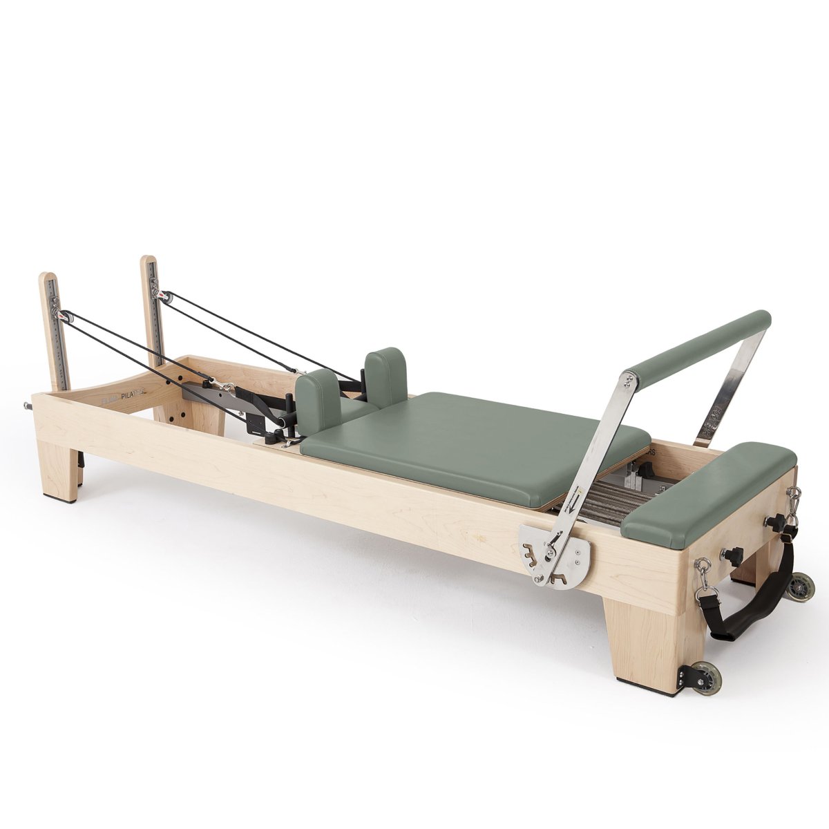 Elina Pilates Elite Wood Reformer Bundle in eucalyptus