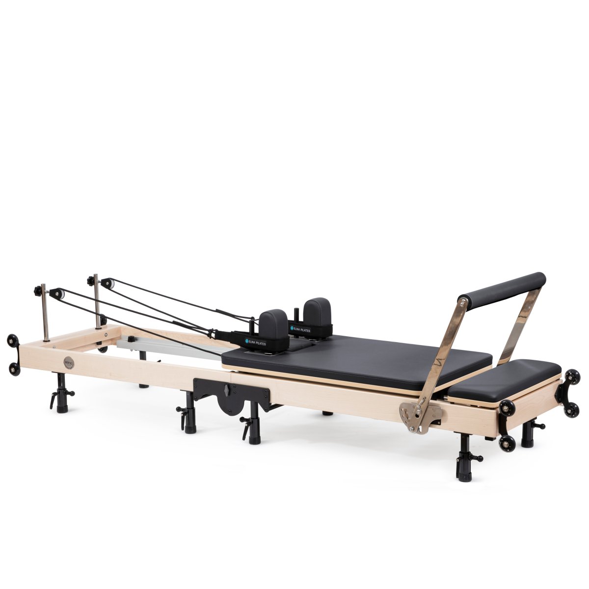 Elina Pilates Fold Reformer in black