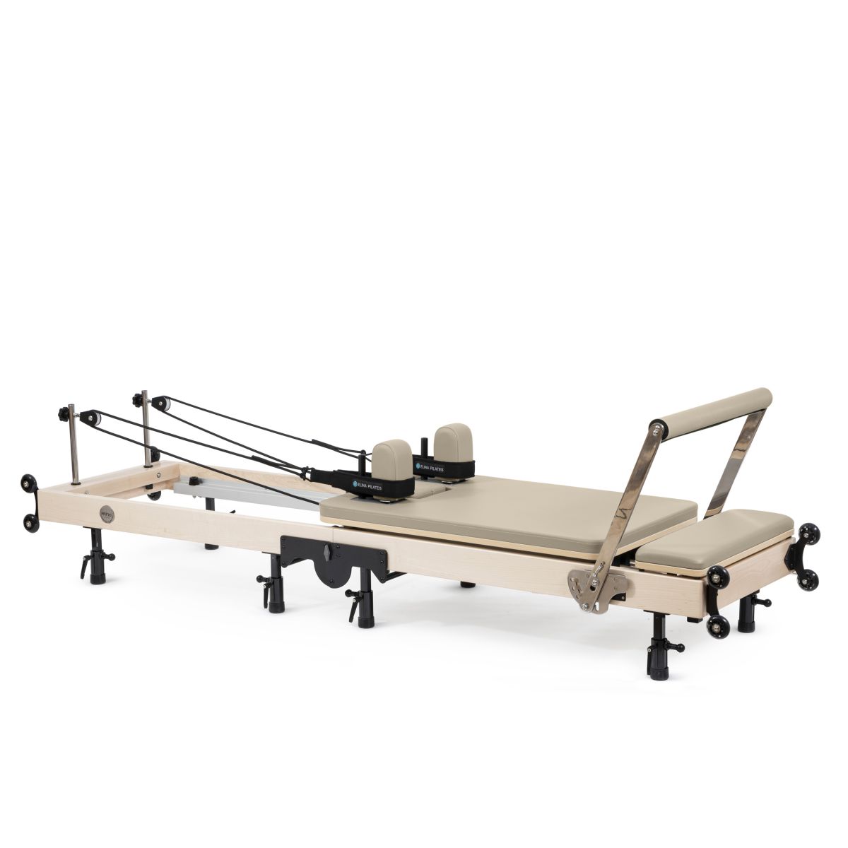 Elina Pilates Fold Reformer in light mocha