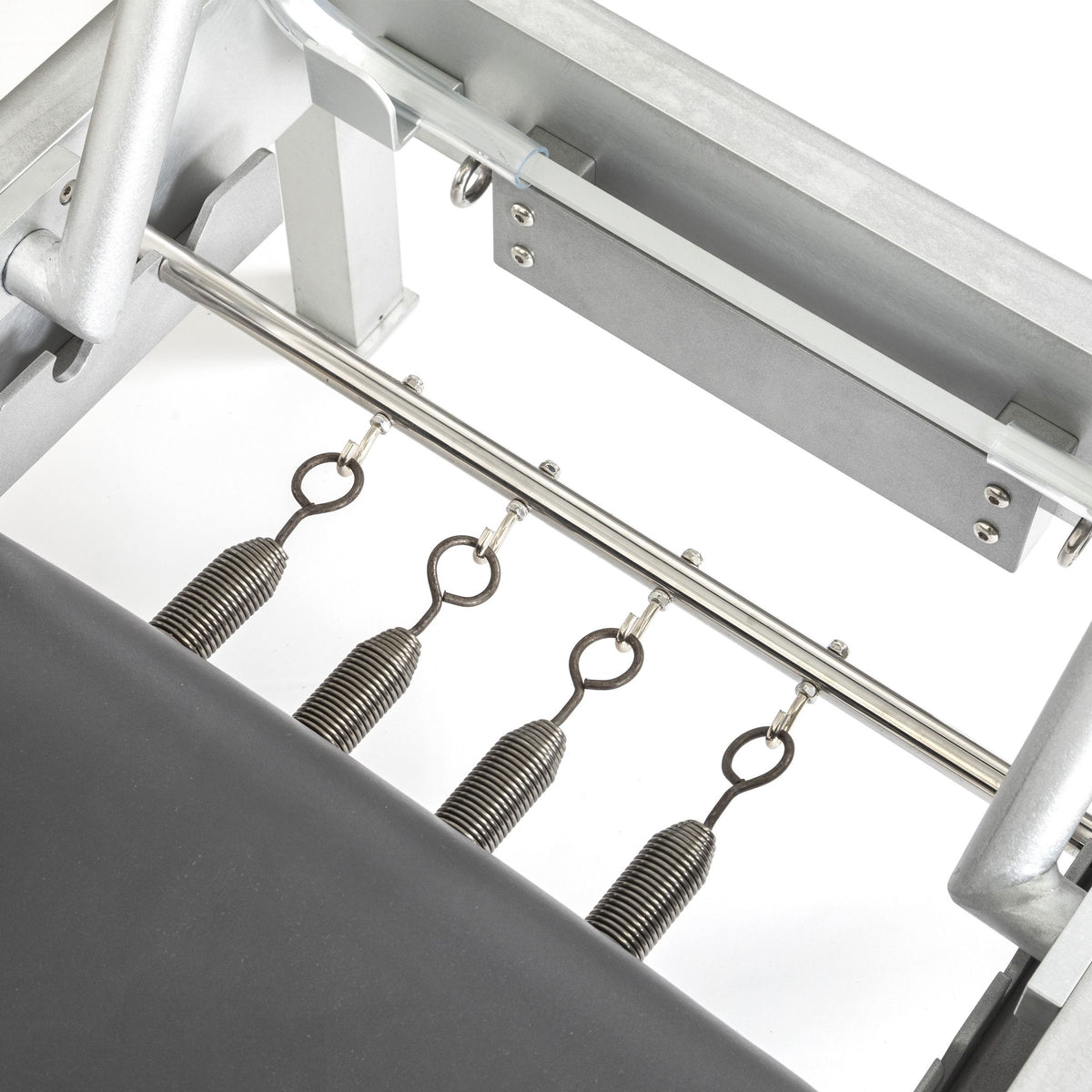 Four classic carriage springs detail, grey