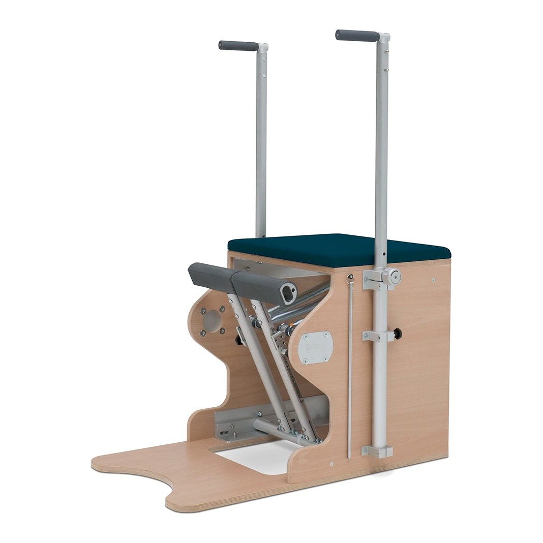 BASI Systems Wunda Chair upholstered in Petrol Green, the whole apparatus shown against a plain background