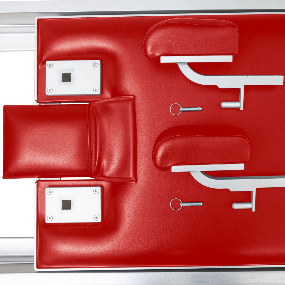 Elina Pilates Classic Aluminium Reformer 86" in red