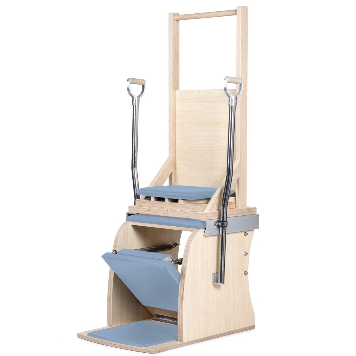 Elina Pilates Classic Combo Chair with Back in ocean blue