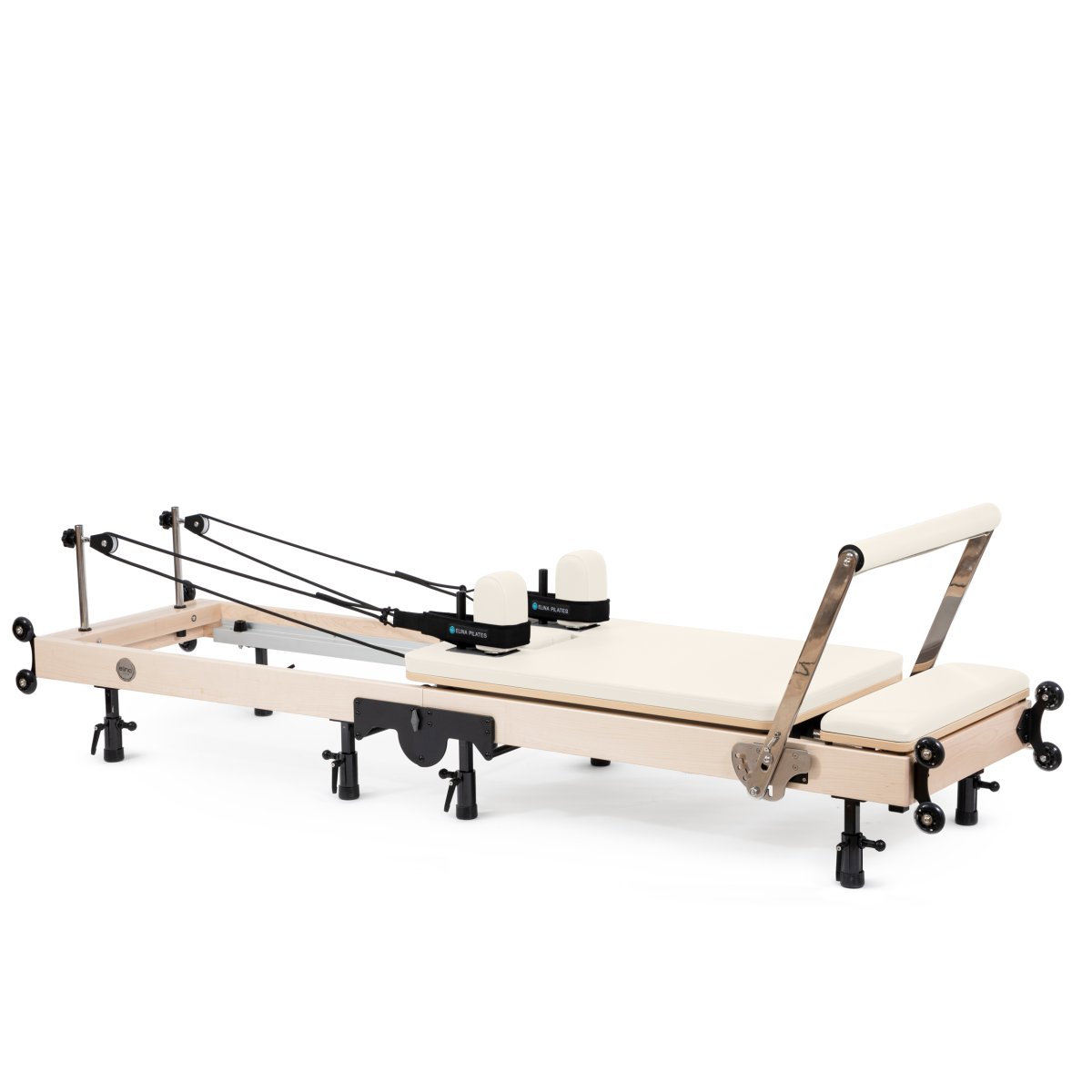 Elina Pilates Fold Reformer in ivory