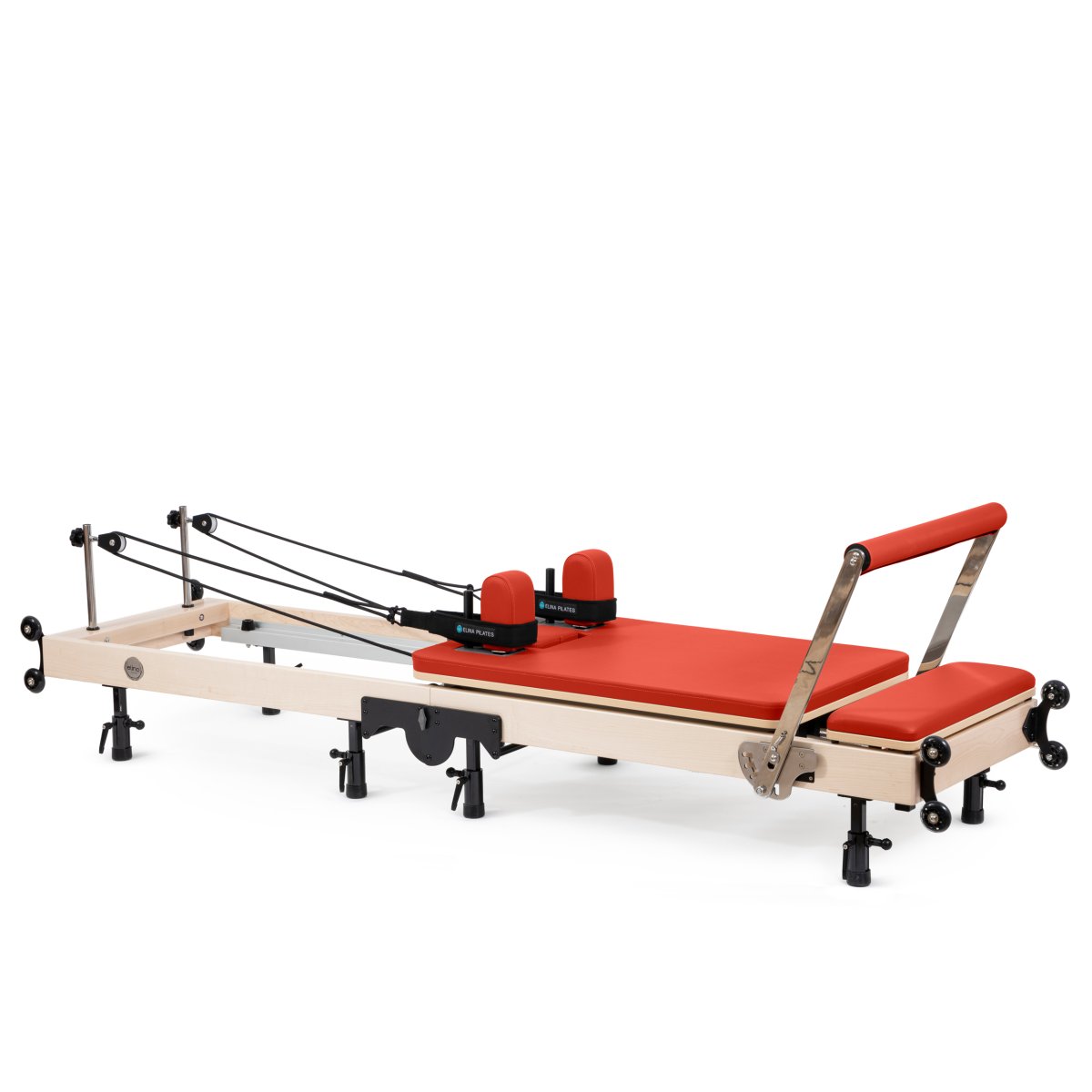 Elina Pilates Fold Reformer in red