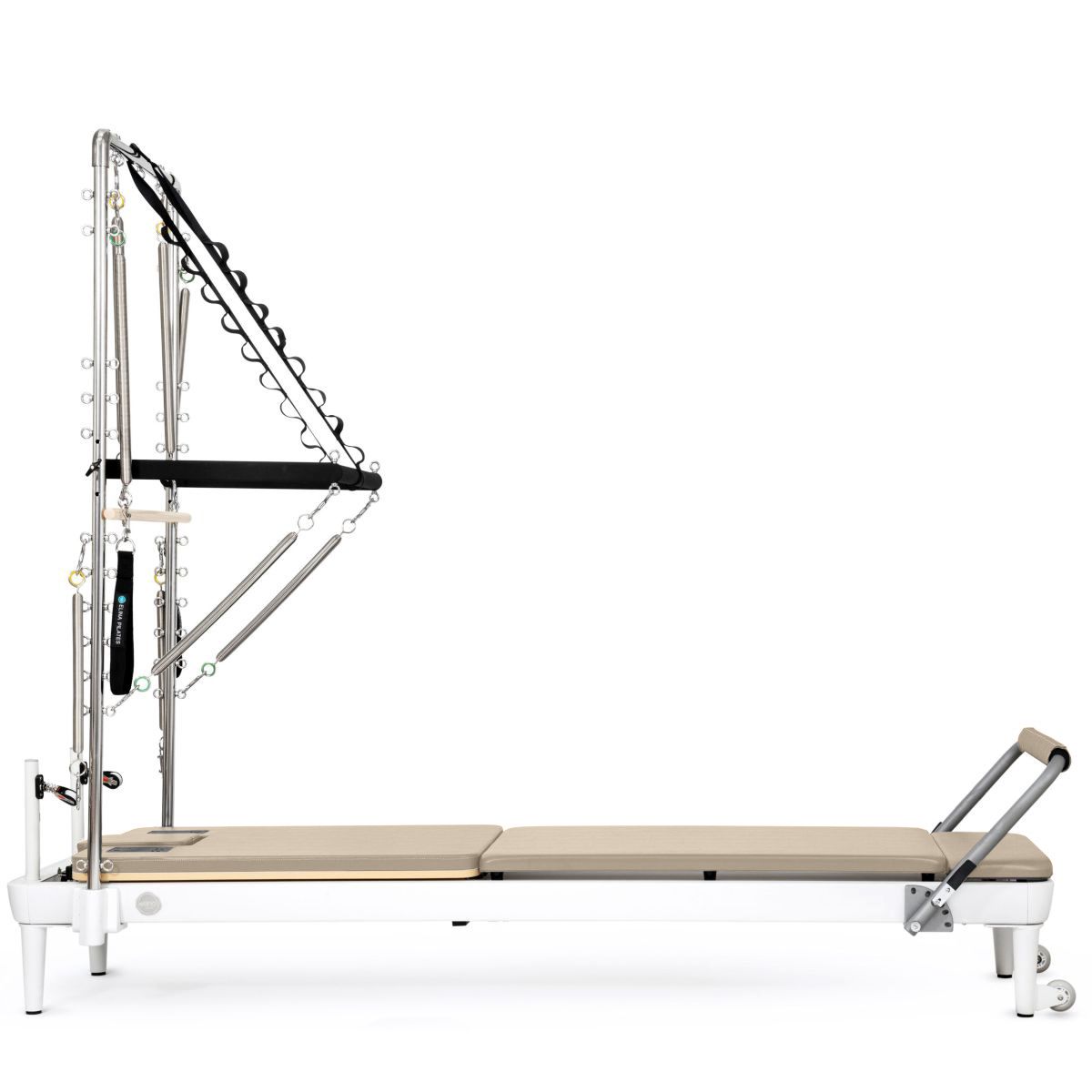 Elina Pilates Nubium Reformer with Tower in light mocha