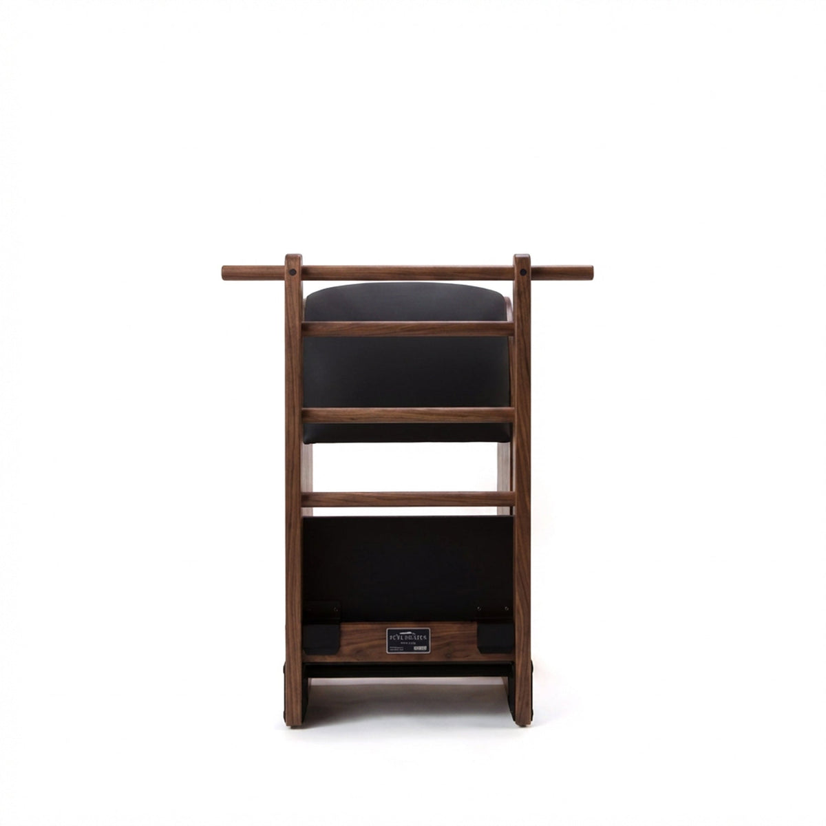 Peak Pilates Artistry High Ladder Barrel in walnut, component detail