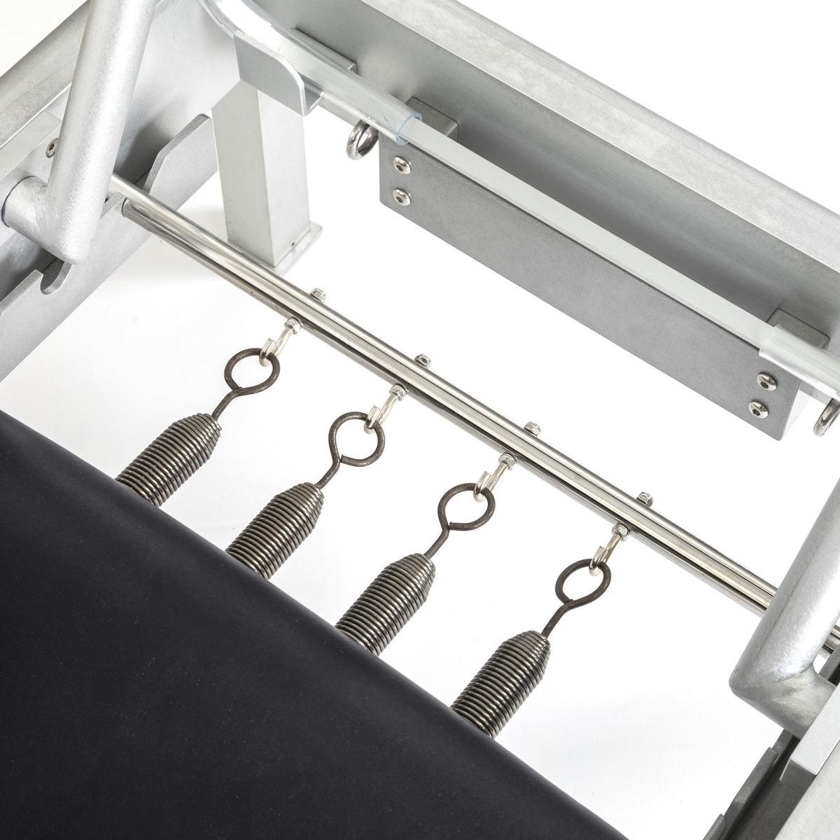 Four classic carriage springs detail, black
